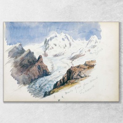 Mont Rose Depuis Le Hornli Zermatt John Singer Sargent, jss170 tableau impression sur toile