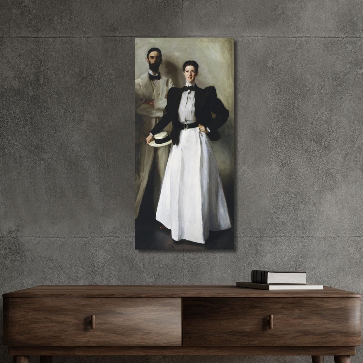 Il Signor E La Signora I N Phelps Stokes John Singer Sargent jss178 quadro stampa su tela