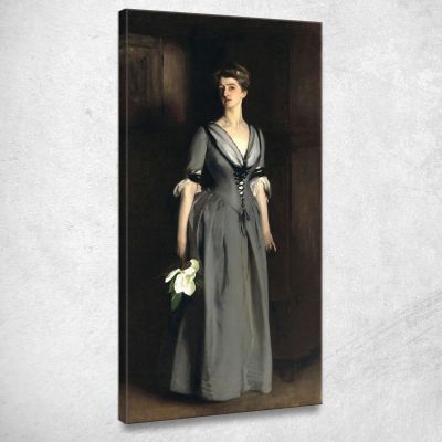 La Signora Albert Vickers Edith Foster John Singer Sargent jss184 quadro stampa su tela
