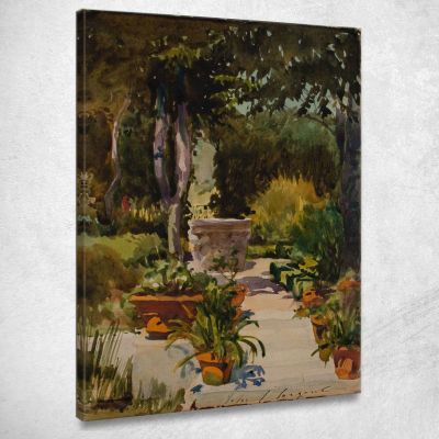 Il Giardino Della Signora Thayer Massachusetts John Singer Sargent jss198 quadro stampa su tela