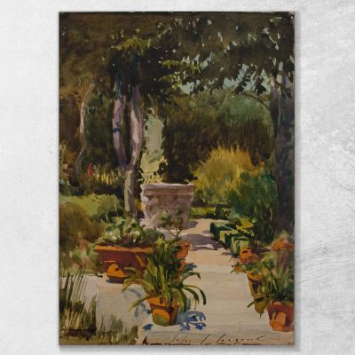 El Jardín De La Señora Thayer, Massachusetts John Singer Sargent, jss198 cuadro en lienzo