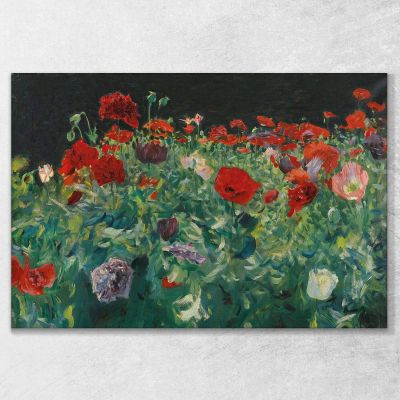 Coquelicots John Singer Sargent, jss220 tableau impression sur toile