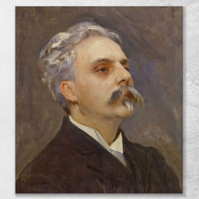 Portrait Of Gabriel Fauré John Singer Sargent, jss221 canvas print