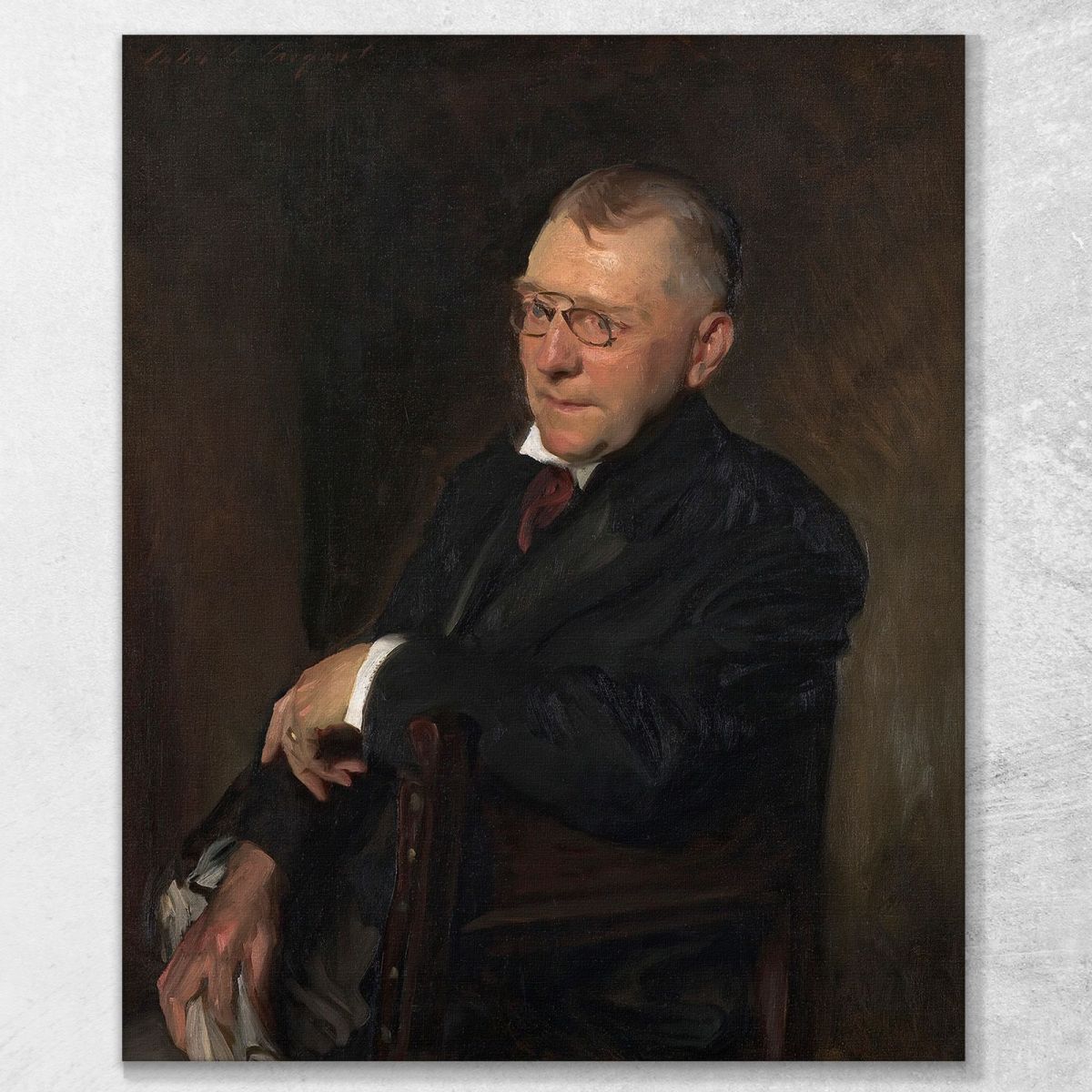 Ritratto Di James Whitcomb Riley John Singer Sargent jss229 quadro stampa su tela