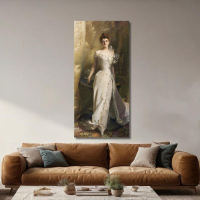 Ritratto Di Lisa Colt Curtis John Singer Sargent jss235 quadro stampa su tela Ritratto Di Lisa Colt Curtis John Singer Sargent jss235 quadro stampa su tela