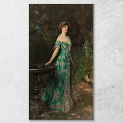 Portrait Of Millicent Leveson-Gower Duchess Of Sutherland John Singer Sargent, jss236 canvas print