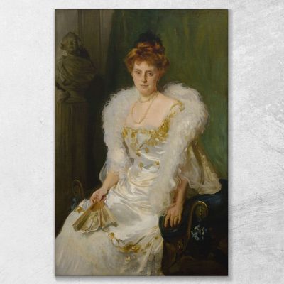 Portrait Of Mrs. Charles Beatty Alexander John Singer Sargent, jss241 canvas print