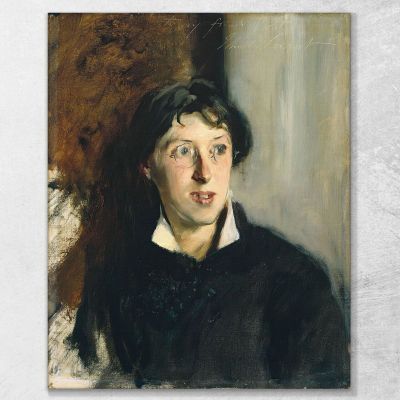 Portrait Of Vernon Lee John Singer Sargent, jss246 canvas print