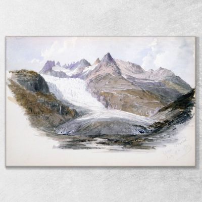 Glaciar Del Ródano John Singer Sargent, jss251 cuadro en lienzo