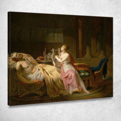 Calliope Piange Omero Jacques Louis David jld5 quadro stampa su tela