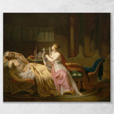 Calliope Piange Omero Jacques Louis David jld5 quadro stampa su tela