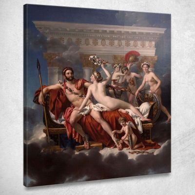 Marte Viene Disarmato Da Venere Jacques Louis David jld19 quadro stampa su tela