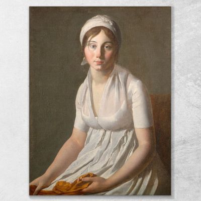 Ritratto Di Una Giovane Donna Jacques Louis David jld24 quadro stampa su tela