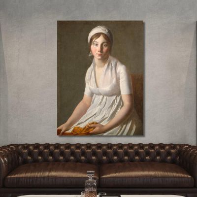 Ritratto Di Una Giovane Donna Jacques Louis David jld24 quadro stampa su tela