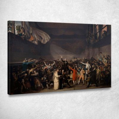 Giuramento Del Jeu De Paume 20 Giugno 1789 Jacques Louis David jld30 quadro stampa su tela