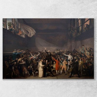 Giuramento Del Jeu De Paume 20 Giugno 1789 Jacques Louis David jld30 quadro stampa su tela