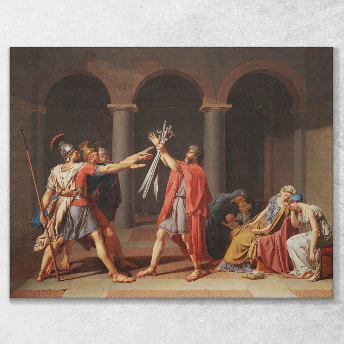 Il Giuramento Degli Orazi Jacques Louis David jld45 quadro stampa su tela