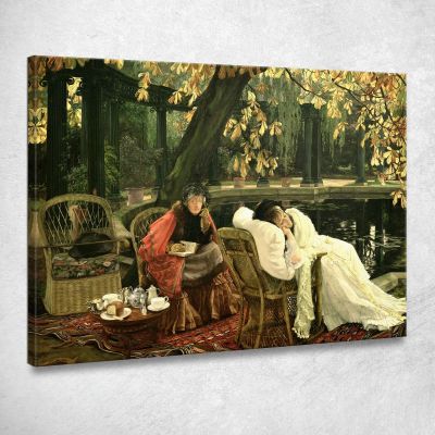 Un Convalescente James Tissot jts1 quadro stampa su tela