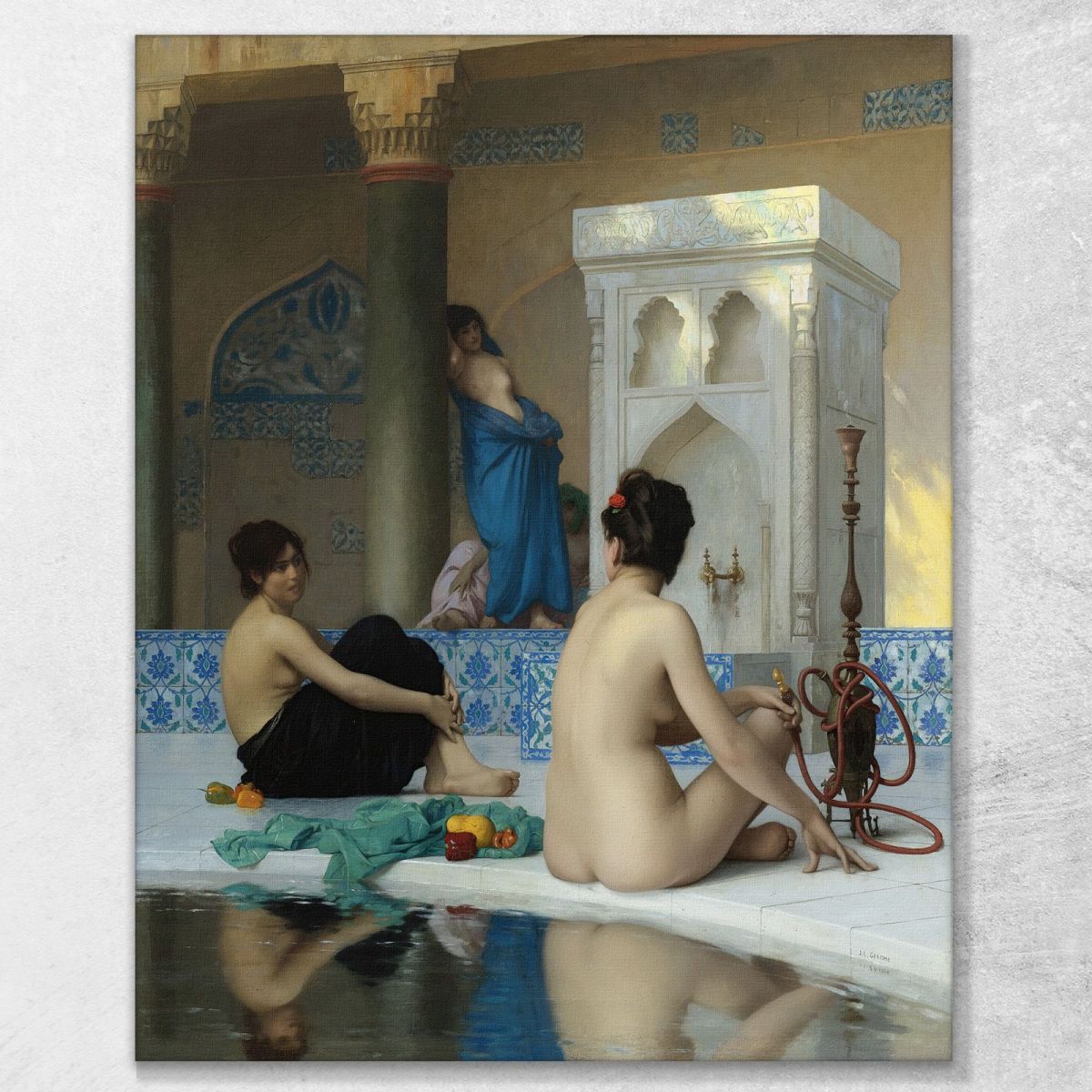 Dopo Il Bagno Jean-Léon Gérôme jlg7 quadro stampa su tela