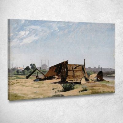 Un Accampamento Davanti A Costantinopoli Jean-Léon Gérôme jlg11 quadro stampa su tela