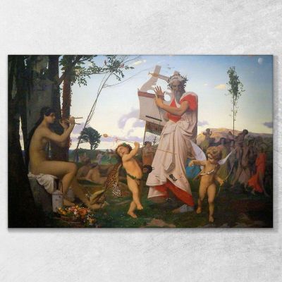 Anacreonte Bacco E L'Amore Jean-Léon Gérôme jlg12 quadro stampa su tela