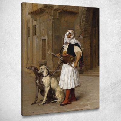 Arnaut E Due Whippet Jean-Léon Gérôme jlg15 quadro stampa su tela