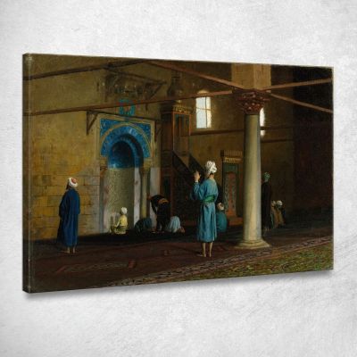 In Preghiera Il Cairo Jean-Léon Gérôme jlg19 quadro stampa su tela