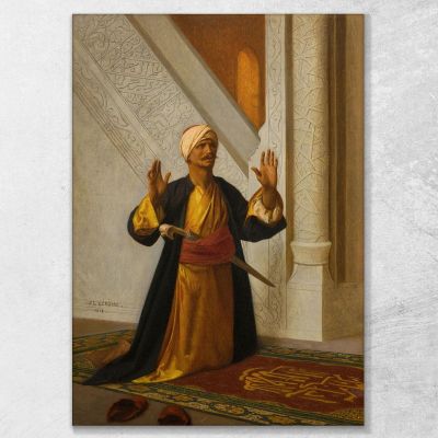 En Prière Jean-Léon Gérôme, jlg20 tableau impression sur toile