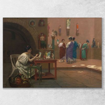 Atelier De Tanagra Jean-Léon Gérôme jlg21 quadro stampa su tela