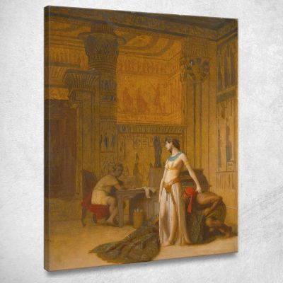 Cleopatra E Cesare Jean-Léon Gérôme jlg38 quadro stampa su tela