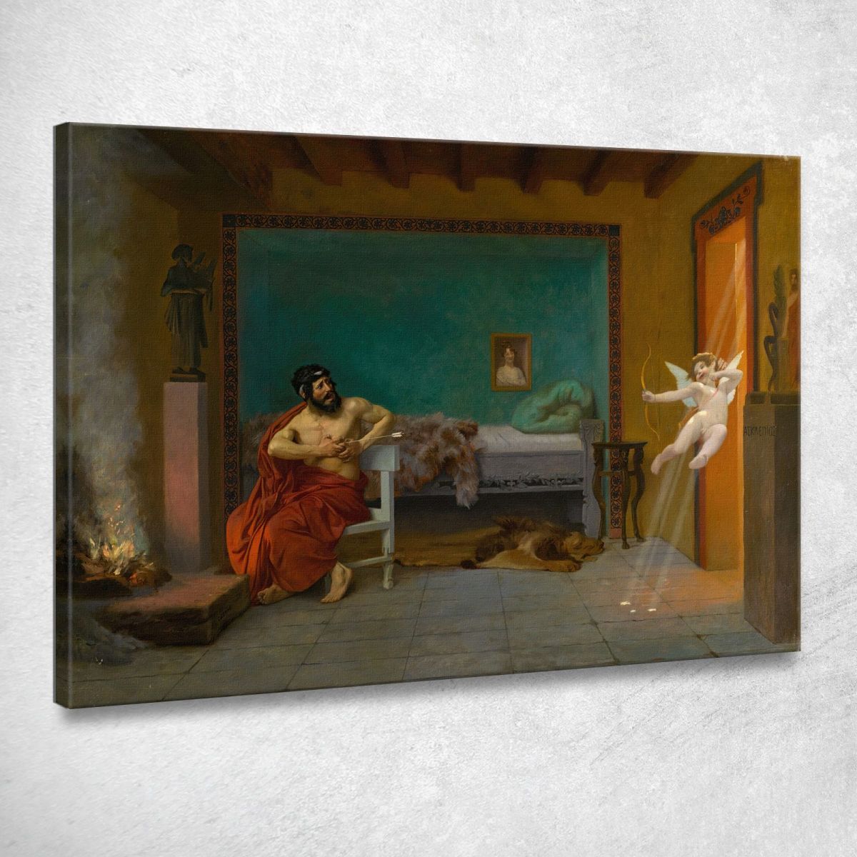 Cupidon S'Enfuit Par La Porte Jean-Léon Gérôme tableau impression