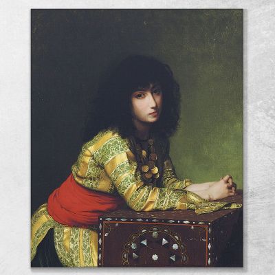 Ragazza Egiziana Jean-Léon Gérôme, jlg47 quadro stampa su tela