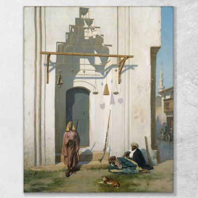 Gardes À La Porte D'Un Tombeau Jean-Léon Gérôme, jlg56 tableau impression sur toile