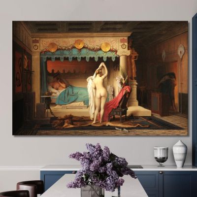 Re Candaule Jean-Léon Gérôme jlg64 quadro stampa su tela