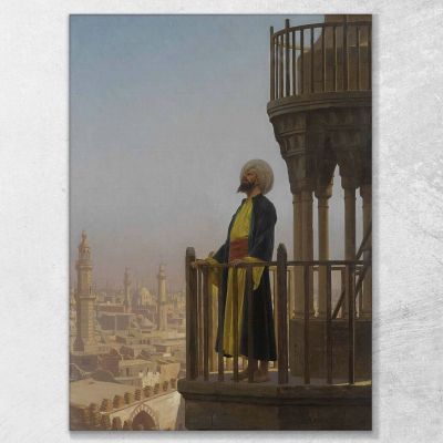 Le Muezzin Jean-Léon Gérôme jlg75 quadro stampa su tela