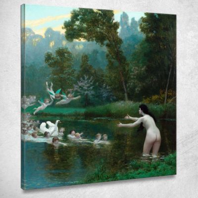 Leda E Il Cigno Jean-Léon Gérôme jlg78 quadro stampa su tela