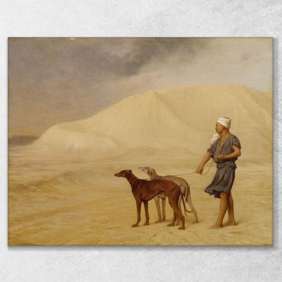 On The Desert Jean-Léon Gérôme, jlg92 canvas print