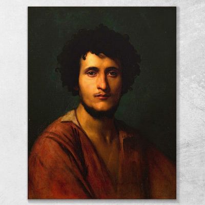 Portrait Study Of Giacomo Orlandi Di Subiaco Jean-Léon Gérôme jlg103 quadro stampa su tela