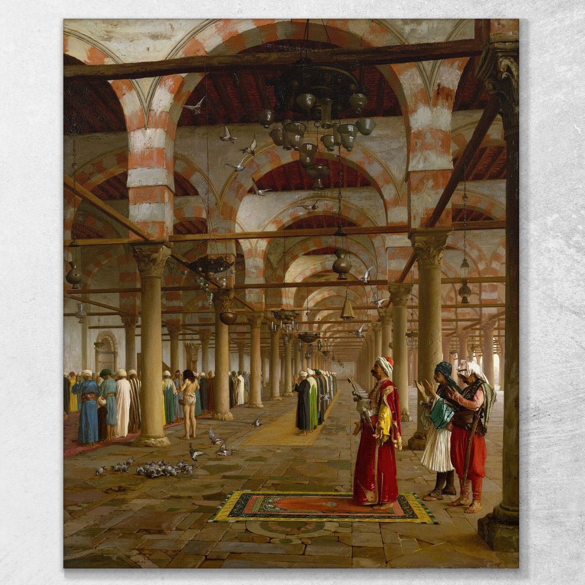 Preghiera Nella Moschea Jean-Léon Gérôme jlg105 quadro stampa su tela