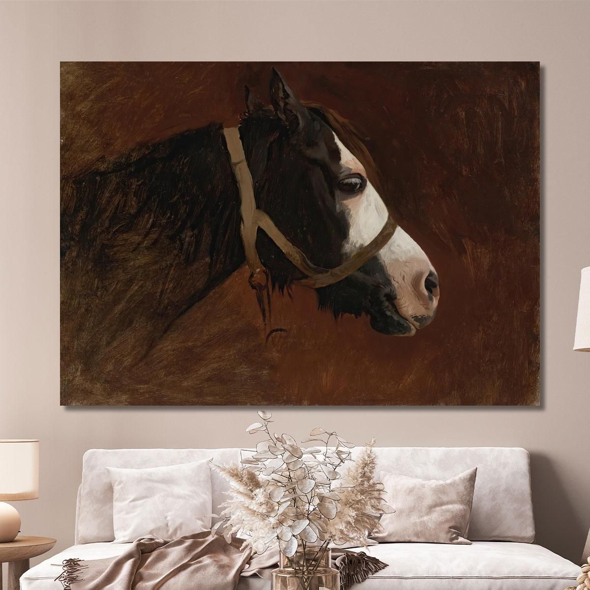 Profilo Di Un Cavallo Jean-Léon Gérôme jlg108 quadro stampa su tela