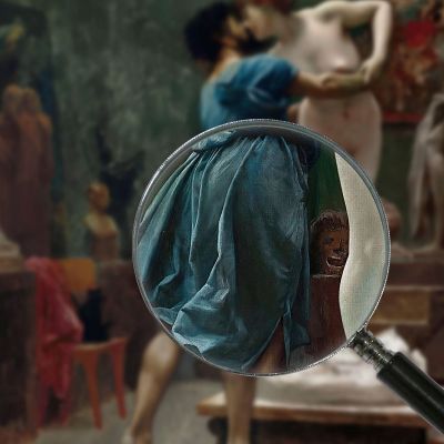 Schizzo Ad Olio Di Pigmalione E Galatea Jean-Léon Gérôme jlg111 quadro stampa su tela