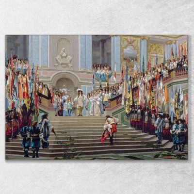 Réception Du Grand Condé Par Louis Xiv À Versailles En 1674 Jean-Léon Gérôme, jlg113 tableau impression sur toile