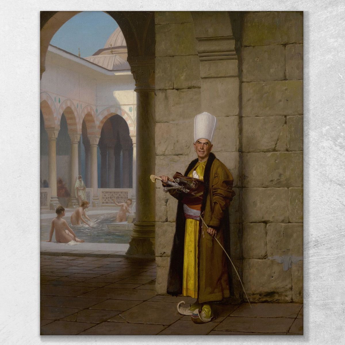 Il Grande Eunuco Bianco Jean-Léon Gérôme jlg137 quadro stampa su tela