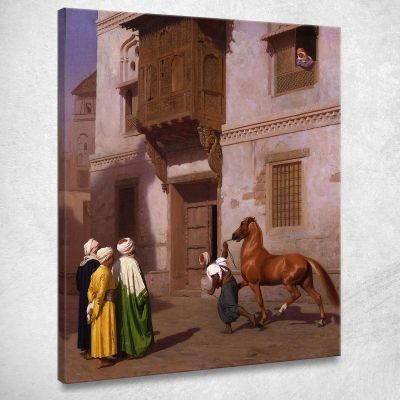 Il Mercato Dei Cavalli Jean-Léon Gérôme jlg141 quadro stampa su tela