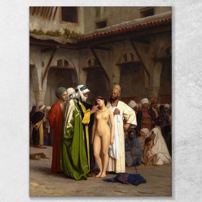 Il Mercato Degli Schiavi Jean-Léon Gérôme jlg148 quadro stampa su tela