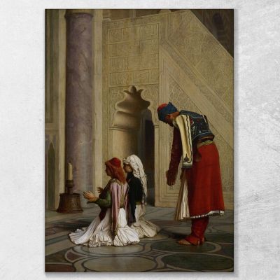 Jeunes Grecs À La Mosquée Jean-Léon Gérôme, jlg166 tableau impression sur toile