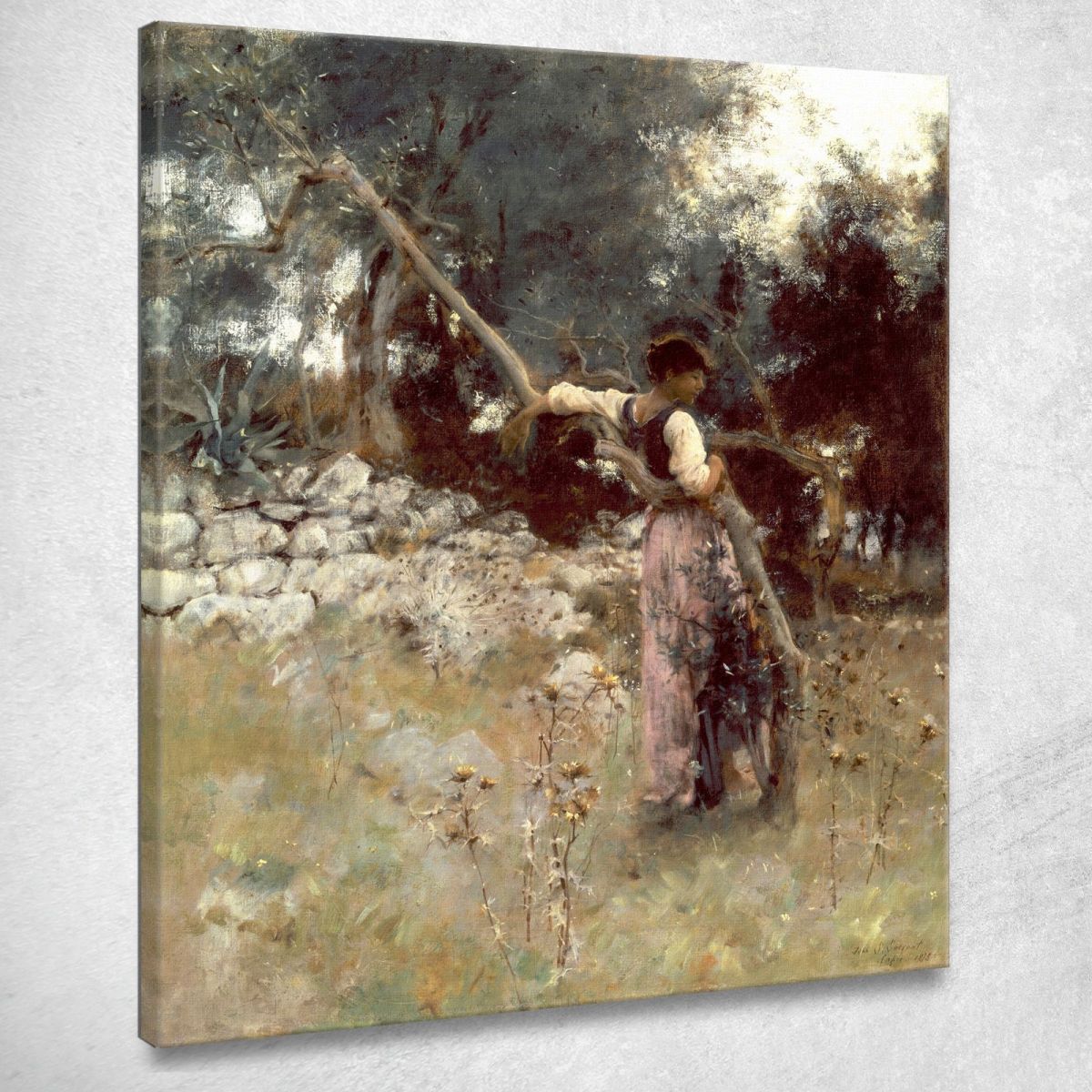 Una Capriotina John Singer Sargent jss2 quadro stampa su tela Una Capriotina John Singer Sargent jss2 quadro stampa su tela