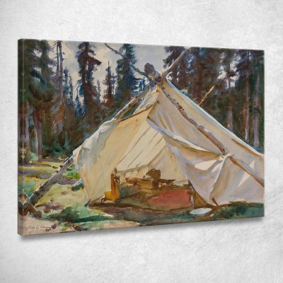 Una Tenda Nelle Montagne Rocciose John Singer Sargent jss5 quadro stampa su tela