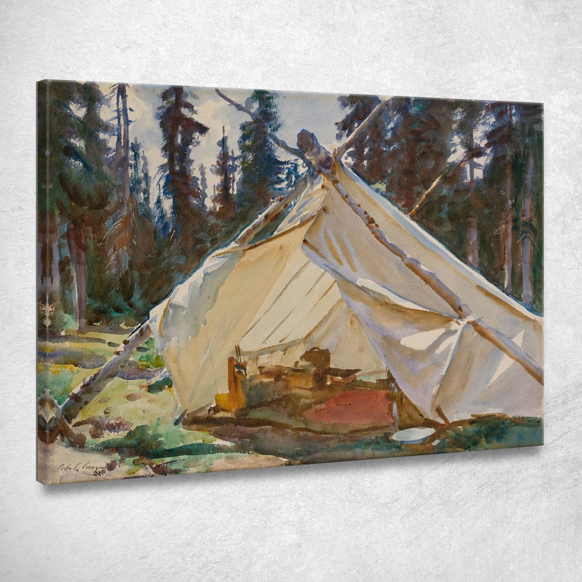 Una Tenda Nelle Montagne Rocciose John Singer Sargent jss5 quadro stampa su tela Una Tenda Nelle Montagne Rocciose John Singer Sargent jss5 quadro stampa su tela