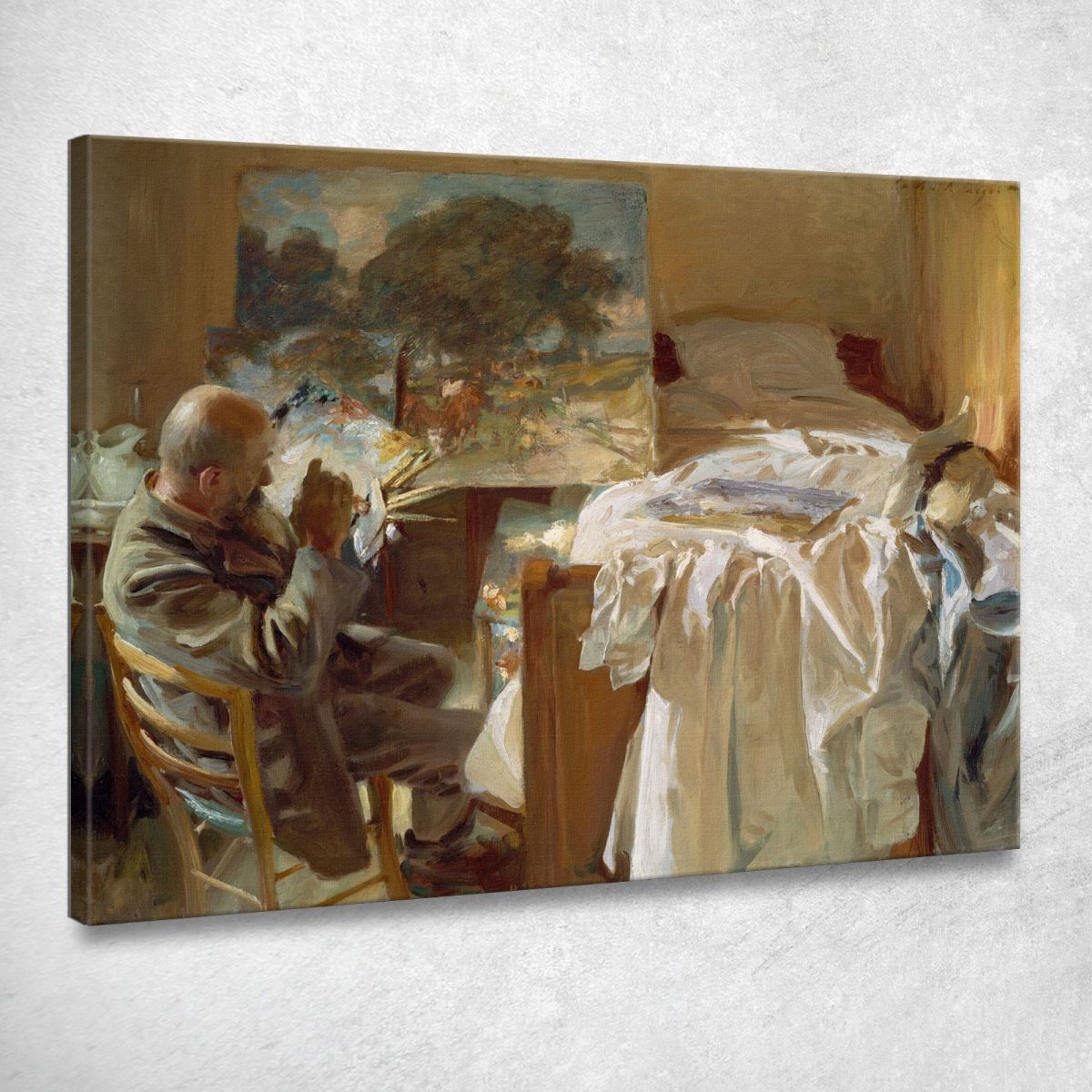 Un Artista Nel Suo Studio John Singer Sargent jss14 quadro stampa su tela Un Artista Nel Suo Studio John Singer Sargent jss14 quadro stampa su tela